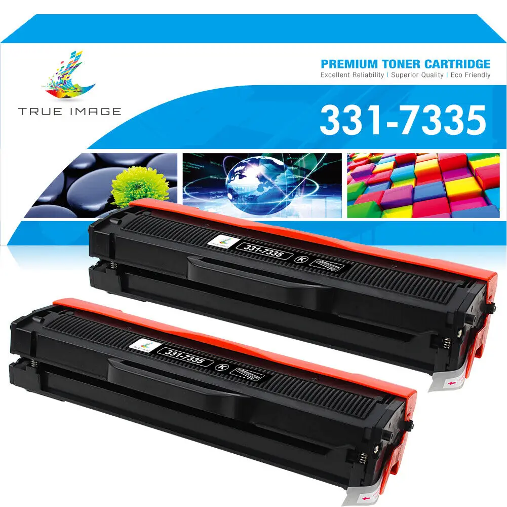 2PK Toner Cartridge for Dell 331-7335 HF442 Laser B1160 B1160W B1163w B1165nfw