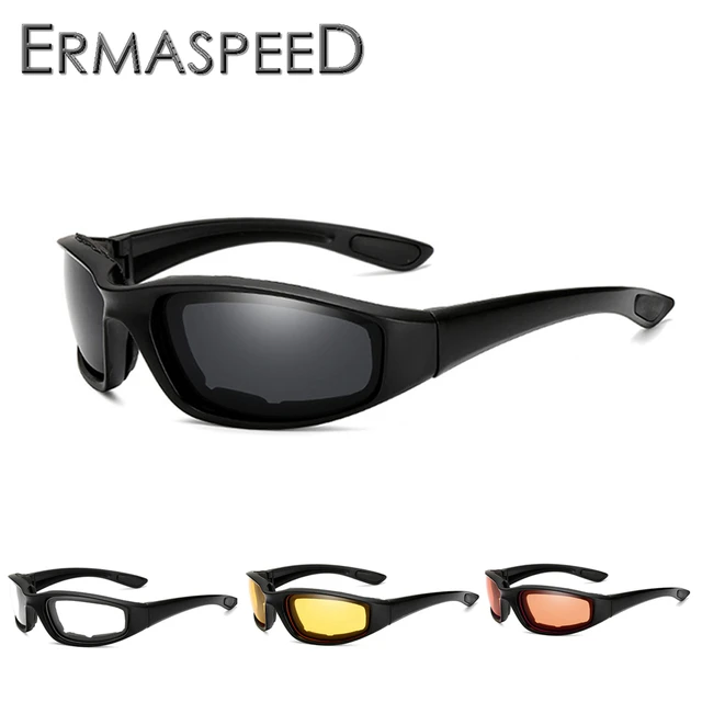 Motorcycle Sunglasses Eye Protection Windproof Clear Lens Glasses Polarized  For Shooting Moto Goggles Uv400 Antifog Clear Lens - Glasses - AliExpress