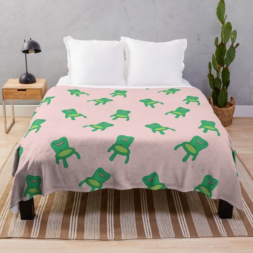 

froggy chair pack Throw Blanket Winter bed blankets Large Blanket Plaid