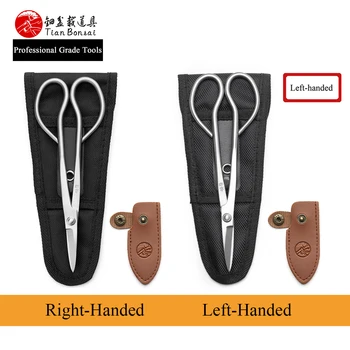 TianBonsai 합금 스틸 분재 도구, 전문 등급 180 mm 긴 손잡이 가위, 4Cr13MoV
