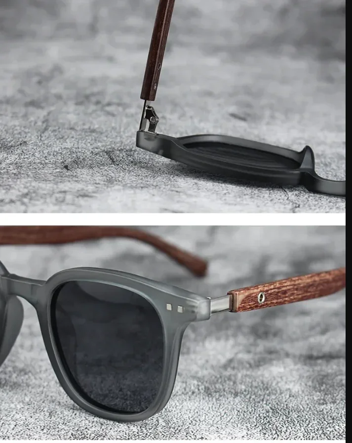 Men Vintage Wooden Frame Sunglasses Classic Brand Sun Glasses Coating Lens Driving Eyewear for Men/women