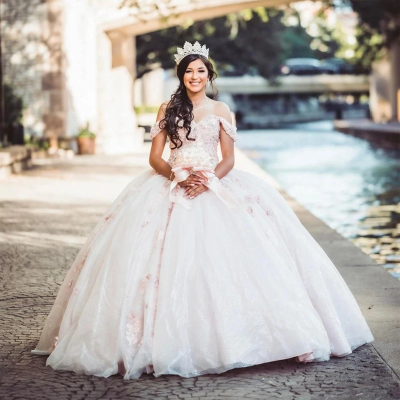 

Angelsbridep элегантное бальное платье с бусинами, платье с 3D цветами, платья на шнуровке сзади для девушек 15 лет, официальные платья