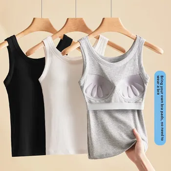 Women's Integrated Inner Anti-Exposure Large Size Modal Cotton Tank Top With Chest Pad Strapless Bra From China Mainland 1