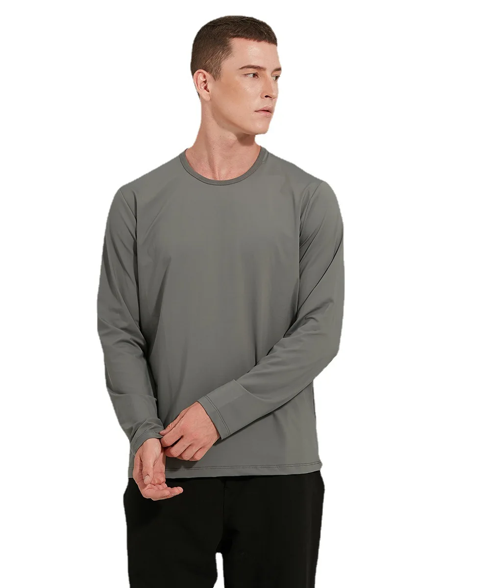 

Men's long-sleeved The Fundamental sports T-shirt autumn new high-elastic quick-drying round neck fitness