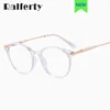 Ralferty Clear Glasses for Kids Girls TR90 Round Transparent Eyeglass Frame Children Optical Prescription Myopia Frame Anti Blue 1