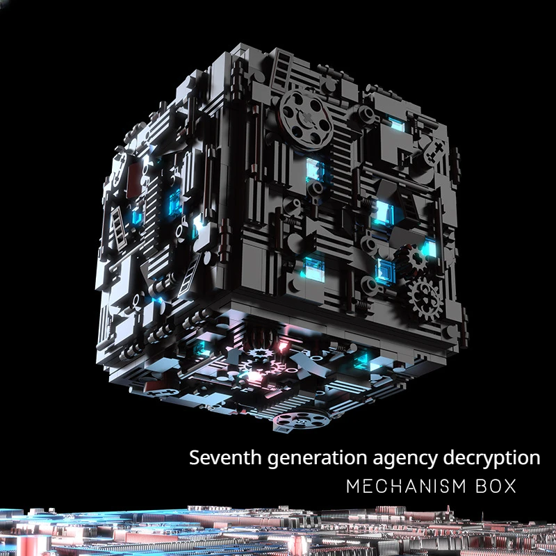 

7th Generation Mechanism Decryption Box, Building Block Assembly Toy Secret Base, Adult High Difficulty Boy Puzzle Universal