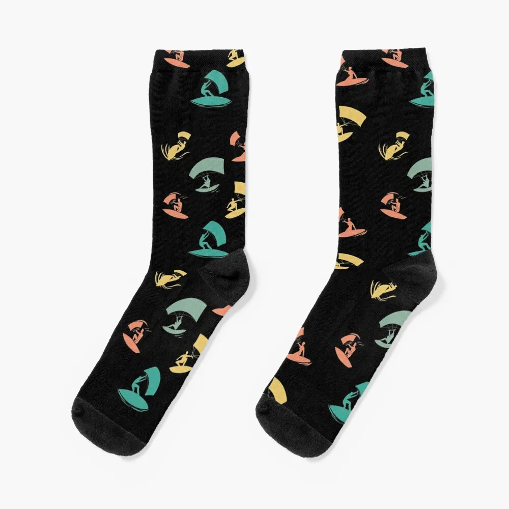 

Kite Surf Kitesurfing Socks christmas stocking winter thermal Ladies Socks Men's