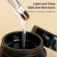 5 IN 1 Japanese Hard Top Coat 15ml Reinforce Gel Nail No Wipe Top Gel Efficient Function Adhesive Water Nail Art Gel DIY Design 2