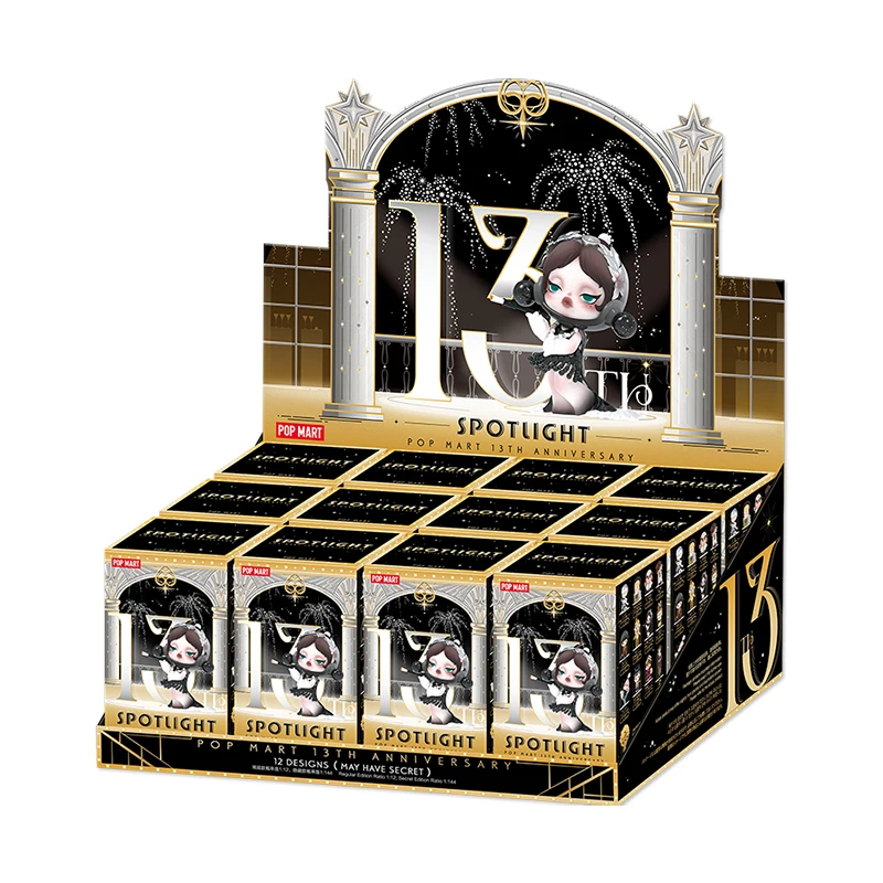 POP MART Spotlight POP MART 13th Anniversary Series Blind Box Toys Guess Bag Mystery Box Mistery Caixa Action Figure Surpresa Cu