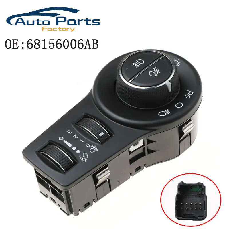 

New Headlight Switch Head Light Lamp Switch For Jeep Cherokee 2014-2018 68156006AB Car Accessories