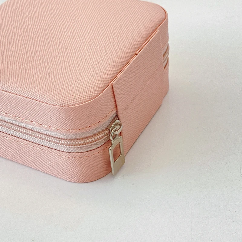 Jewelry storage box Portable Mini Jewelry Storage Box Travel Organizer Jewelry Case Leather Storage Earrings Necklace Ring Organizer Display