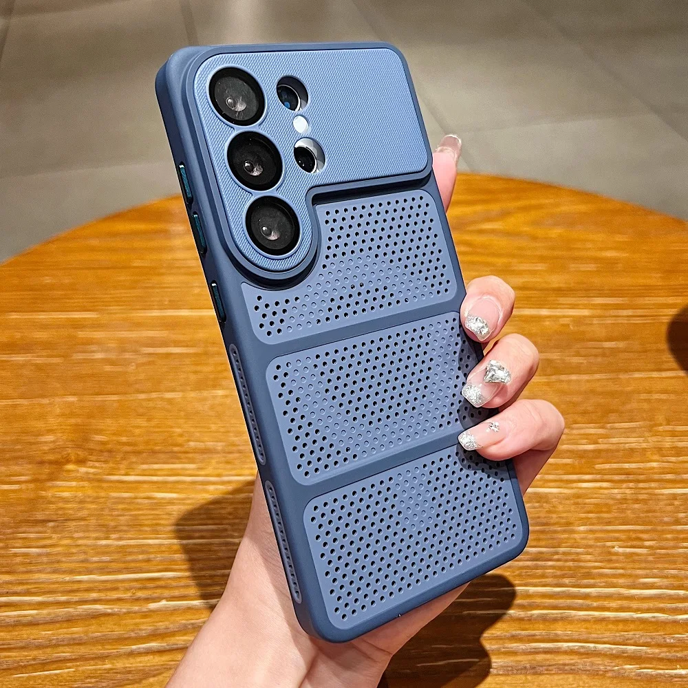 Luxury Heat Dissipation Camera Protection Phone Case with Magnetic Charging and Shockproof Cover
