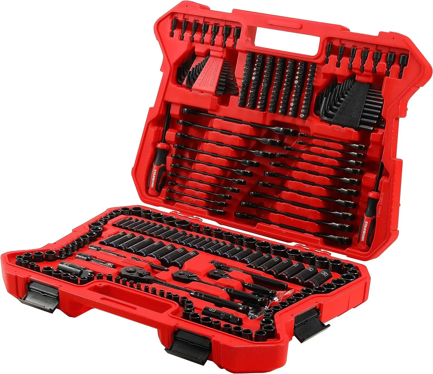 

TRUE MECHANIC™ 303-Piece Mechanics Tool Set, 120T Ratcheting Wrench, Professional, SAE/Metric