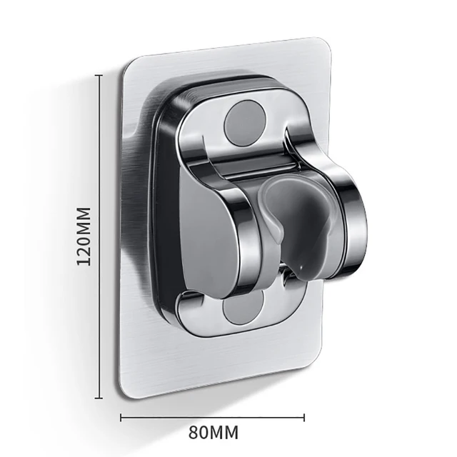 ที่ยึดฝักบัวอเนกประสงค์ 1 ชิ้น กาวเหนียวแน่น กันน้ำ ปรับระดับได้ ฐานรองรับฝักบัวห้องน้ำ 3