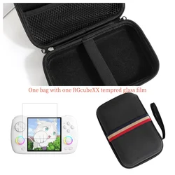 Portable Shockproof Retro Console Storage Case - Protective Carry Bag (With RGcubeXX Film)
