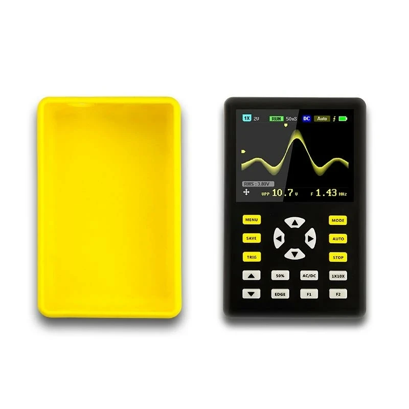 YYHC-5012H 2.4-inch Screen Digital Oscilloscope 500MS/s Sampling Rate 100MHz Analog Bandwidth Support Waveform Storage