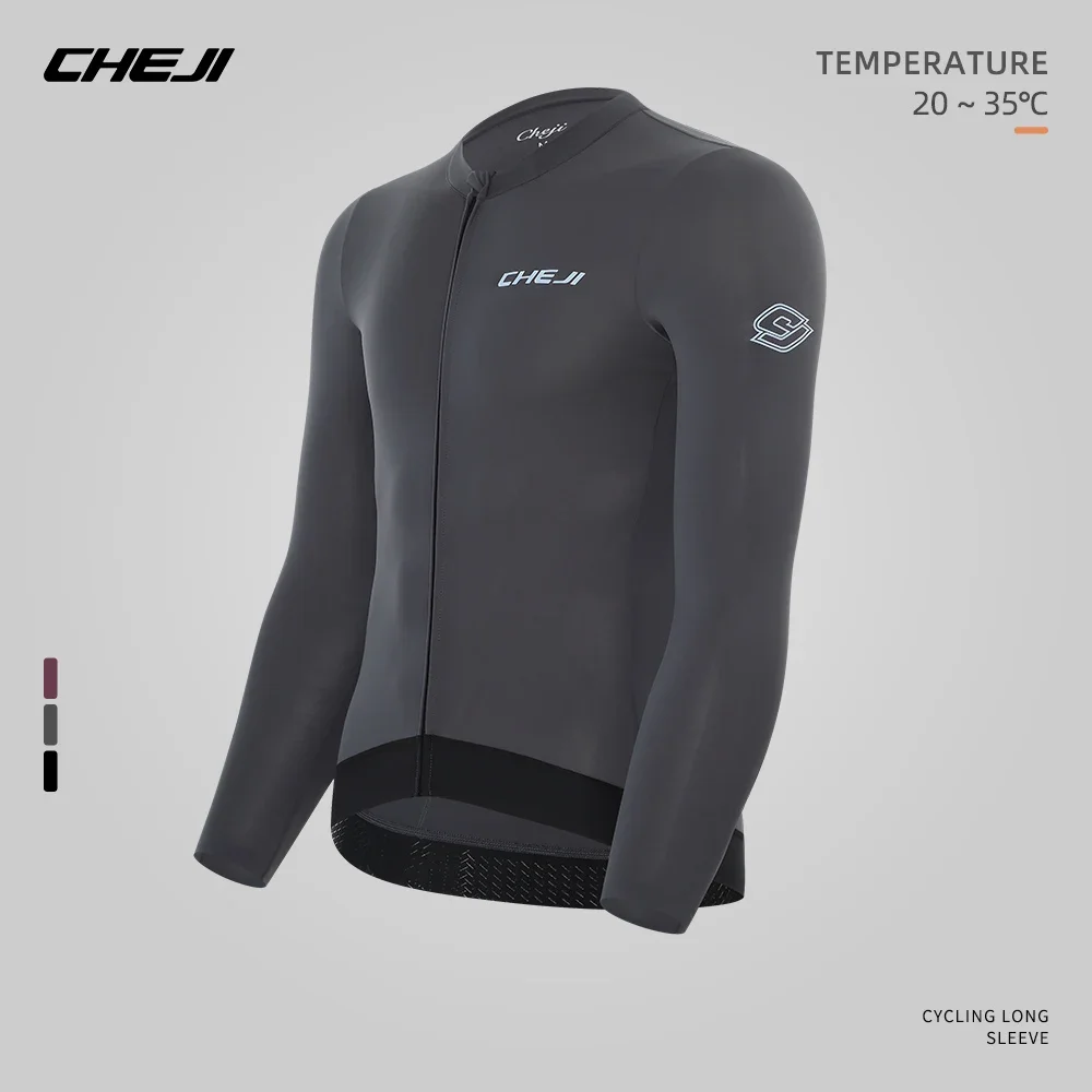 Cheji Men's Long-Sleeve Cycling Jersey
