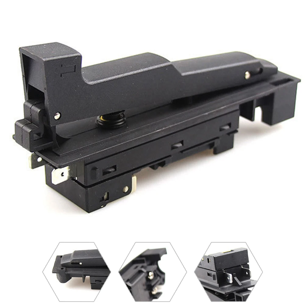 

Кнопка для угловой шлифовальной машины, переключатель переменного тока 220 В/240 в, черные шлифовальные аксессуары из пластика и металла для фототехники BOSCH