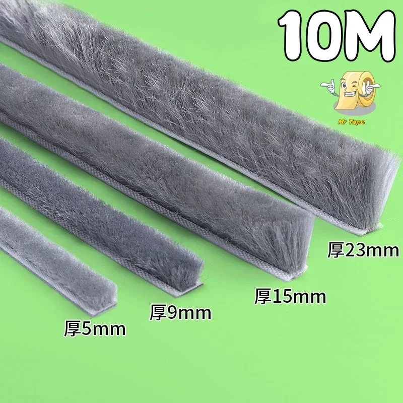 Brush Strip Self Adhesive Door Window Sealing Strip Windproof Dust Sound Insulation Tape Weatherstrip Draught Excluder 10m door seal strip,sealing strip tape,window seal strip,sealing tape,sealing strip,rubber seal strip,rubber door weatherstripping,door weatherstripping,door draft stopper,silicone seal strip