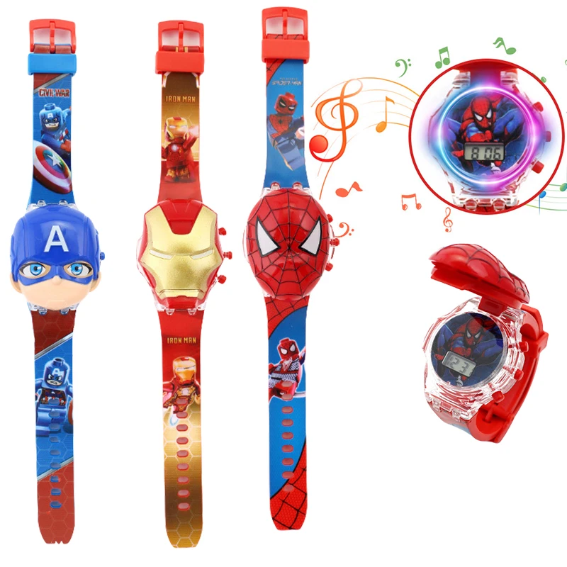Marvel Spider-Man Orologio Proiettore musicale Anime Spiderman