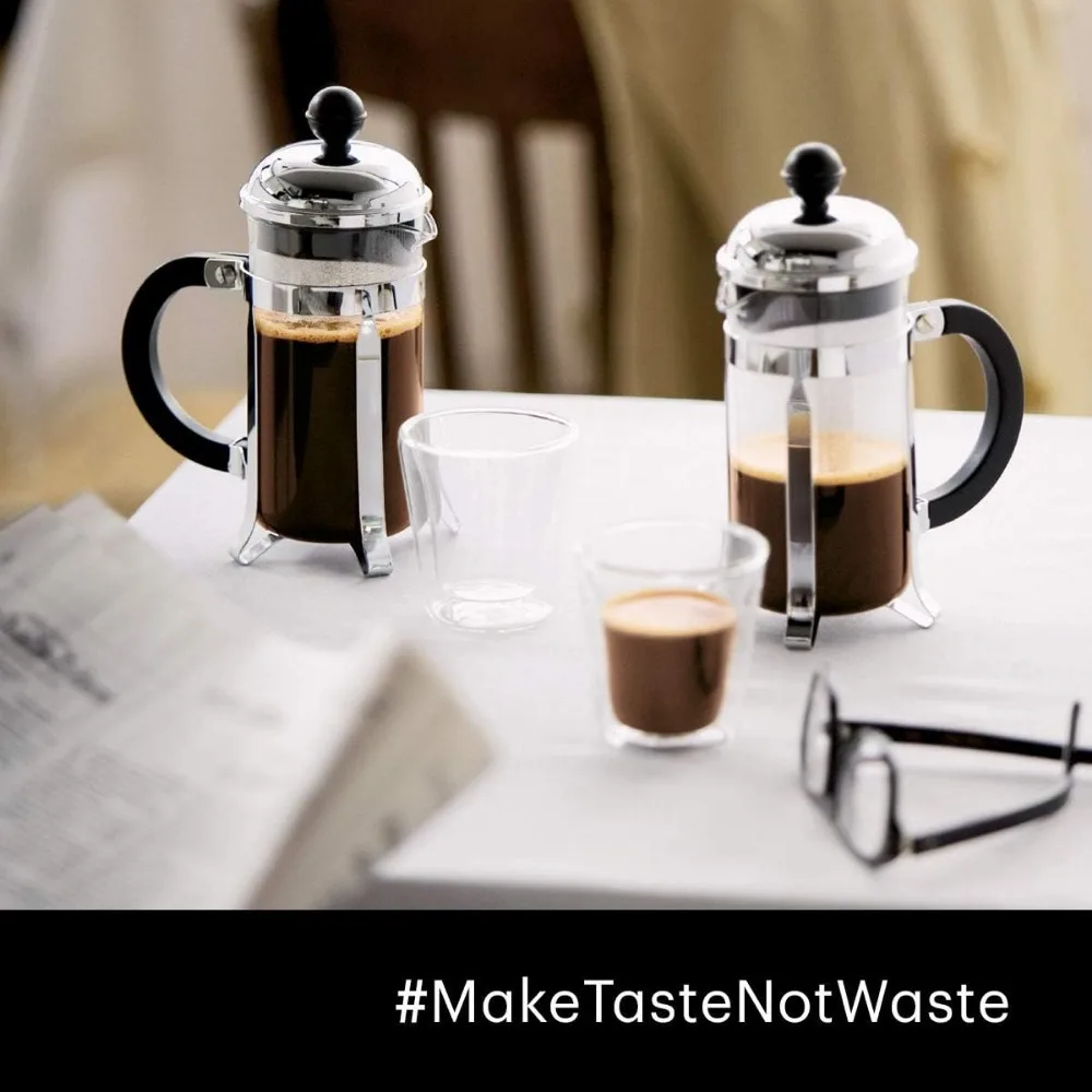 Tea maker French press coffee pot tea cup filter pot milk bubble stainless steel stand high temperature resistant glass 1PC Coffee Maker French Press Coffee Press Coffee Press
