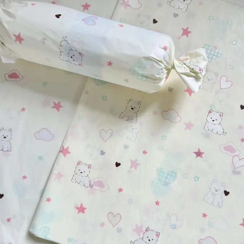 Vierblättriges Kleeblatt-Seidenpapier, gemustert, Eiscreme-Seidenpapier, Seidenpapier-Packung, bunt, für Party-Dekoration, Urlaubsgeschenk – Detail 8