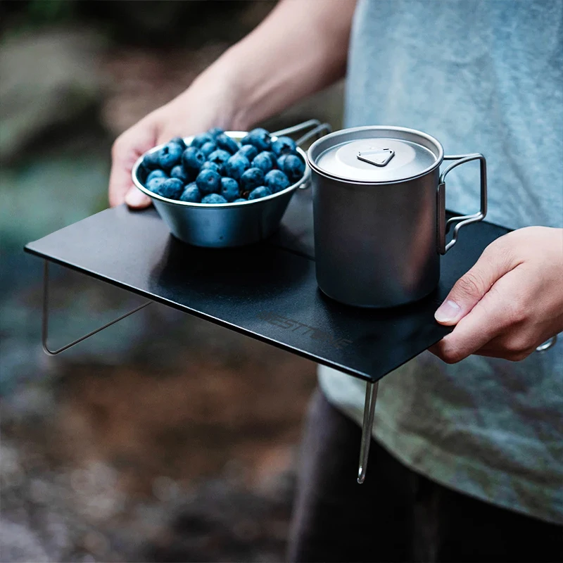 Camping Table WESTTUNE Pop-Up Outdoor Mini Portable Table Ultralight Aluminium Alloy Folding Coffee Table For Hiking Picnic BBQ Camping Supply