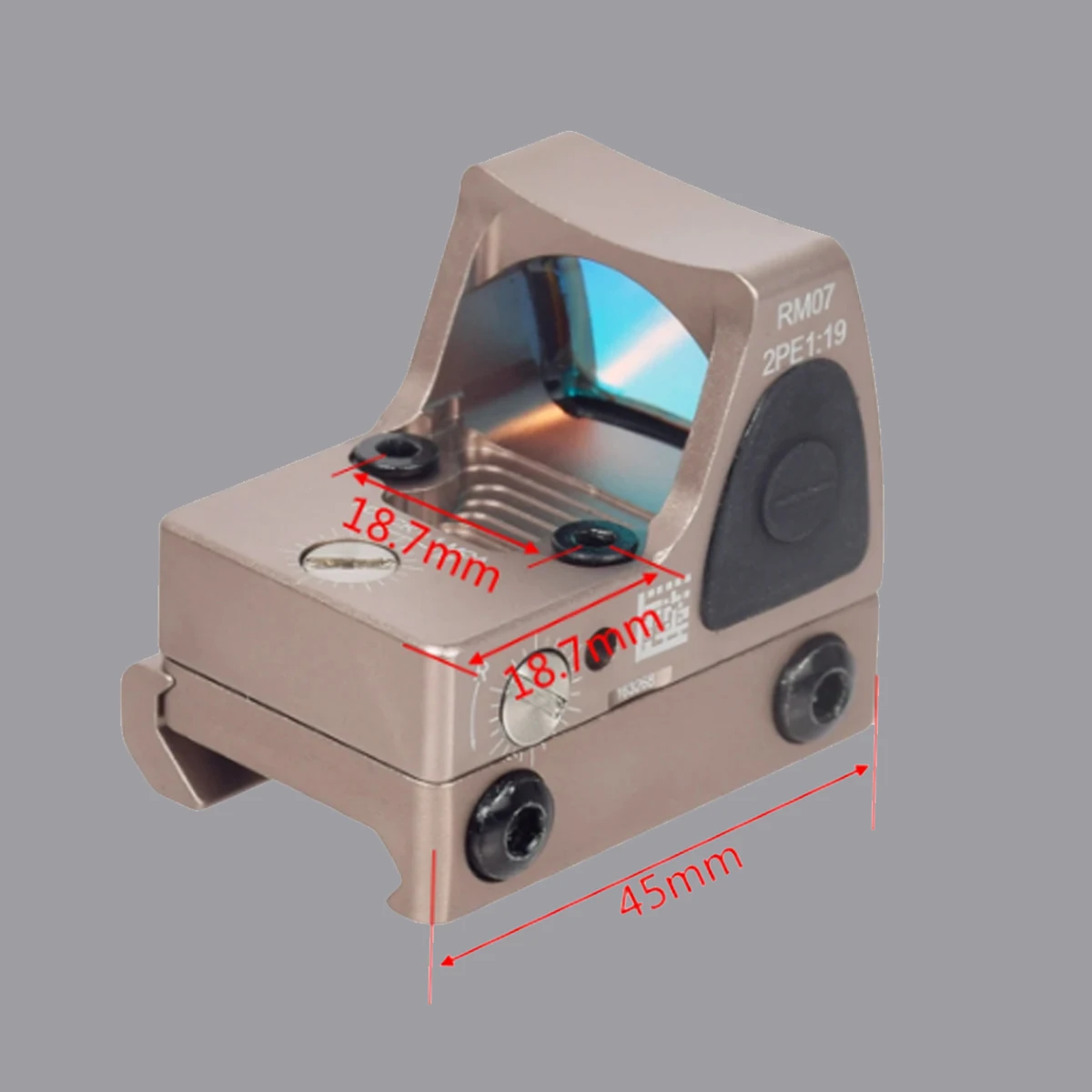 Tactical Glock Rear Sight Mount Plate Base Mount Fit For Red Dot Sight Pistol Accessories For Trijicon RMR VISM Metal SRO