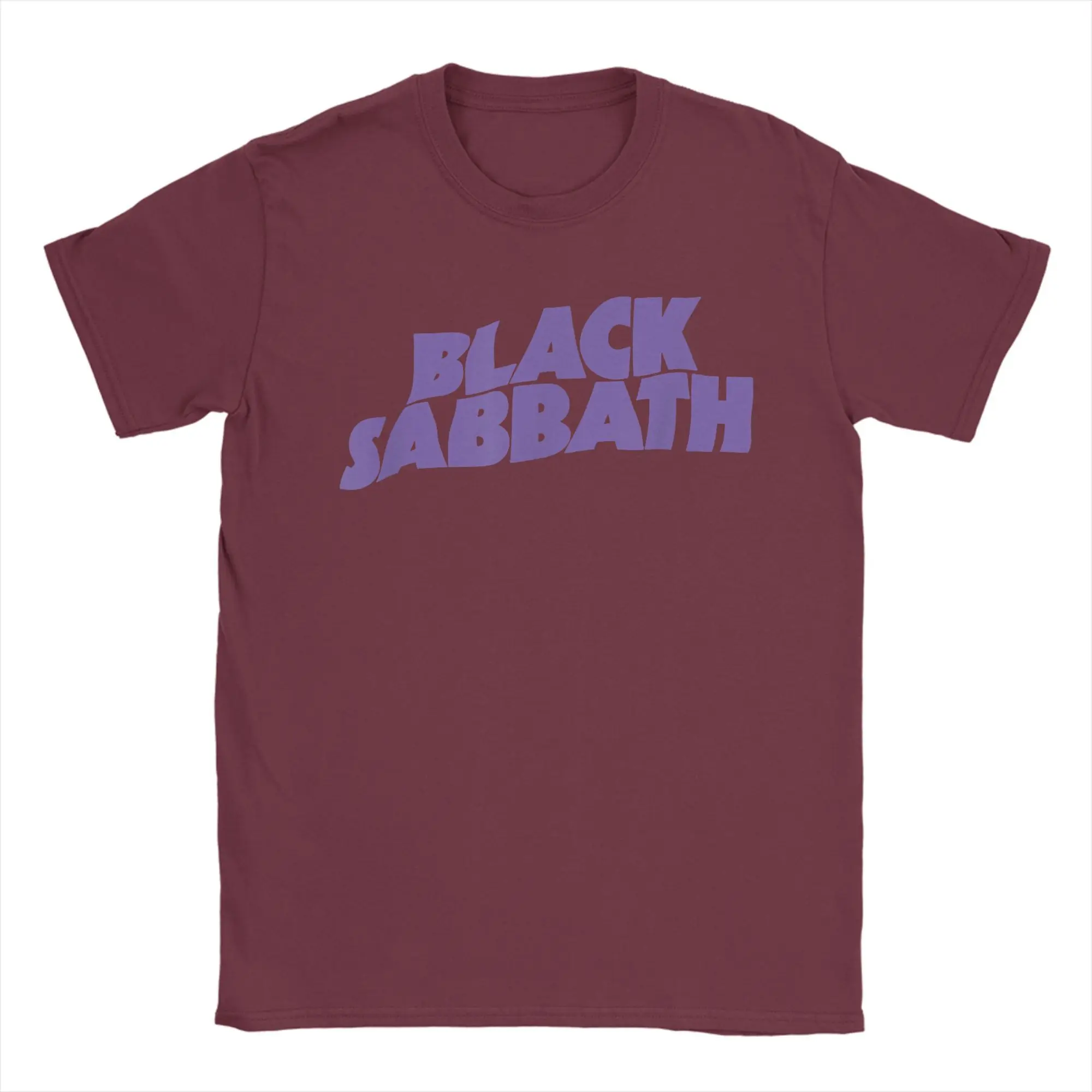 Vintage Inspired Black Sabbath Graphic Tee - Purple Logo, 100% Cotton Leisure Shirt