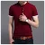 Men's Casual Short Sleeve T Shirts Half Buttons Stand Collar Comfy Pullovers Solid Soft Tops Summer Korea Tide Slim Thin Tees 11