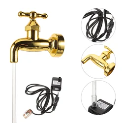 of Invisible Flowing Water Fountain Courtyard Art Decor Floating Tap Fountain Garden Decor DIY Garden Yard(EU Plug)
