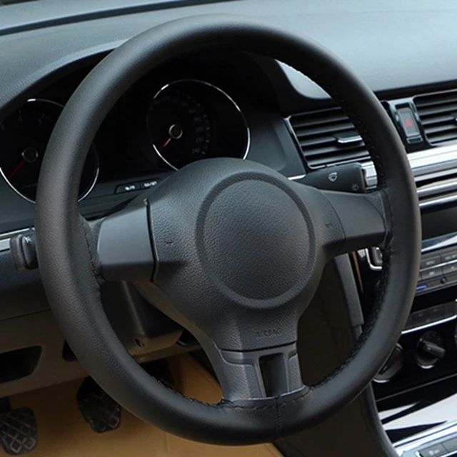 Auto-Lenkradabdeckungen – Zubehör für Auto-Lenkrad, Lederbezug