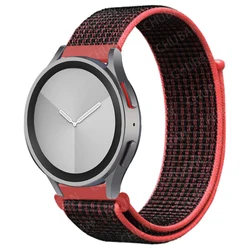 Nylon Loop Sport Band - Versatile Smartwatch Strap for 22mm watch band (10 red and black)