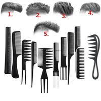 Anti-Static Black Plastic Hairbrush for Men & Women Salon Professional Hairdressing Styling Tool