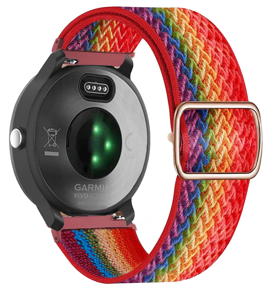 Premium Nylon Elastic Wristband Bracelet for Smartwatches - 20mm/22mm Strap Accessories