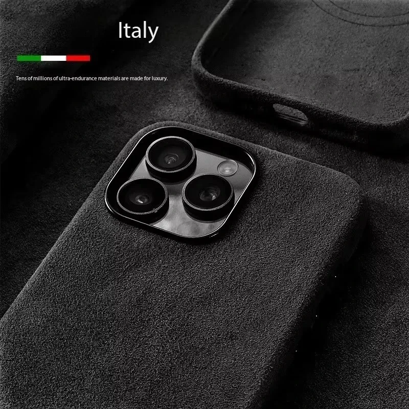 Premium Italian Suede Magnetic Luxury Flip Case - Supercar Inspired Leather Finish