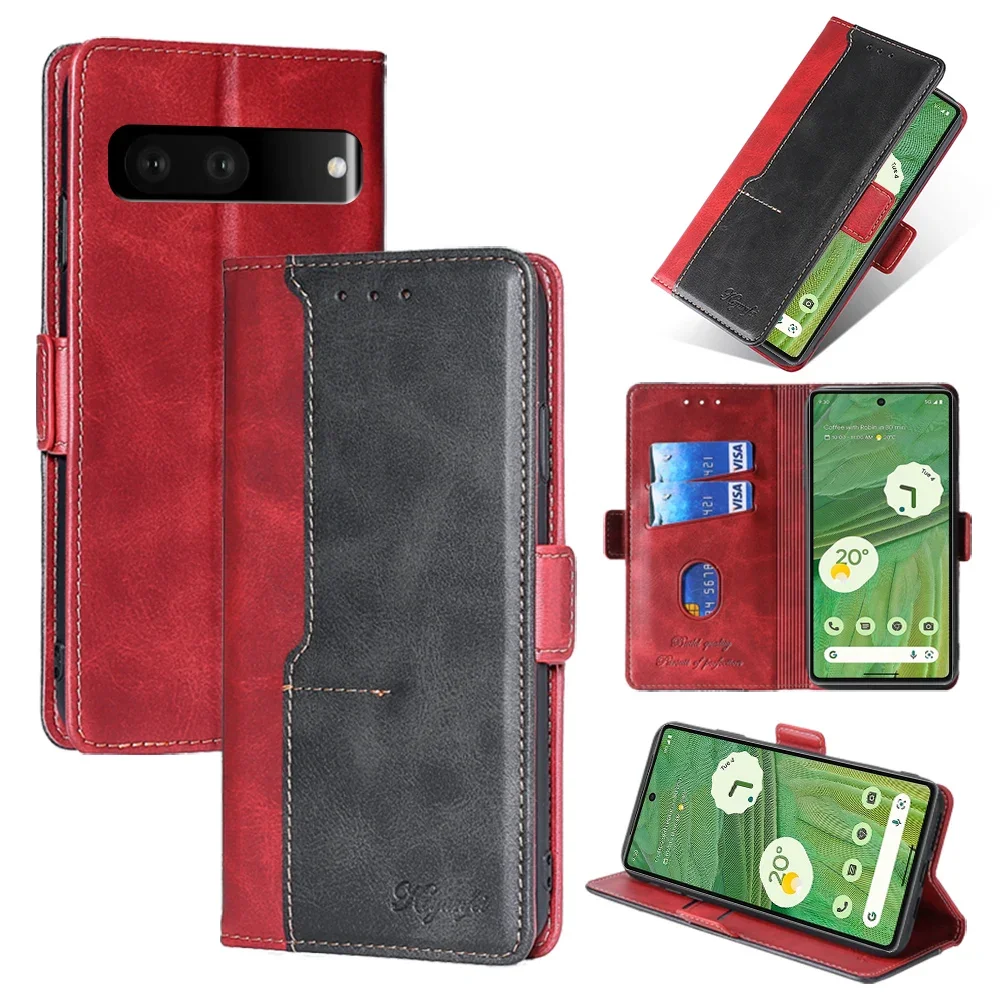 Luxury Magnetic Leather Wallet Phone Case with Card Slots & Flip Cover