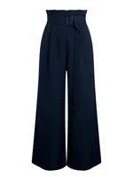 Women's Suit Pants Spring Summer High Waist Belt Wide Leg Pants Suit Fabric Elegant Office Casual Daily Commuting Trousers - Image 5