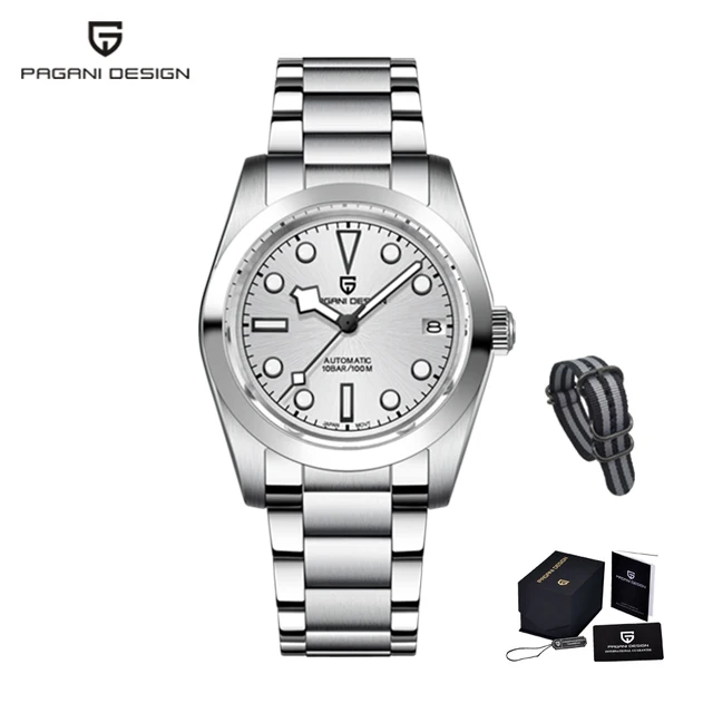 PAGANI DESIGN 36MM Men Luxury Watch Snowflake Hands Climbing Series Fashion Sport Wristwatches NH35A Automatic Mechanical Watch 