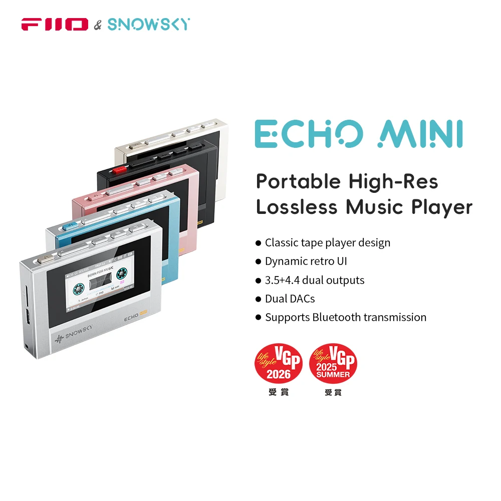 SnowSky/FiiO Echo Mini HiFi Bluetooth MP3 Pure Music Player