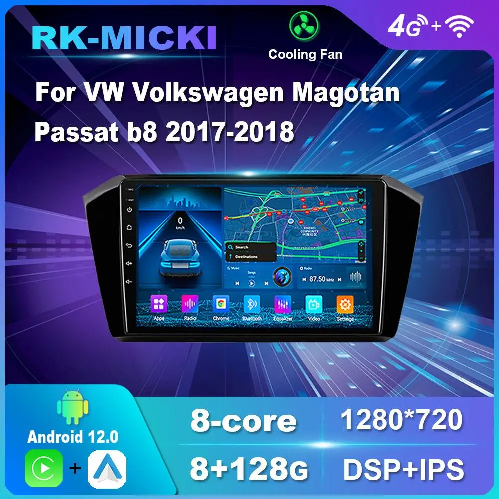 10 Inch Android 11.0 For Vw Volkswagen Magotan Passat B8 20172018 Multimedia Player Auto Radio