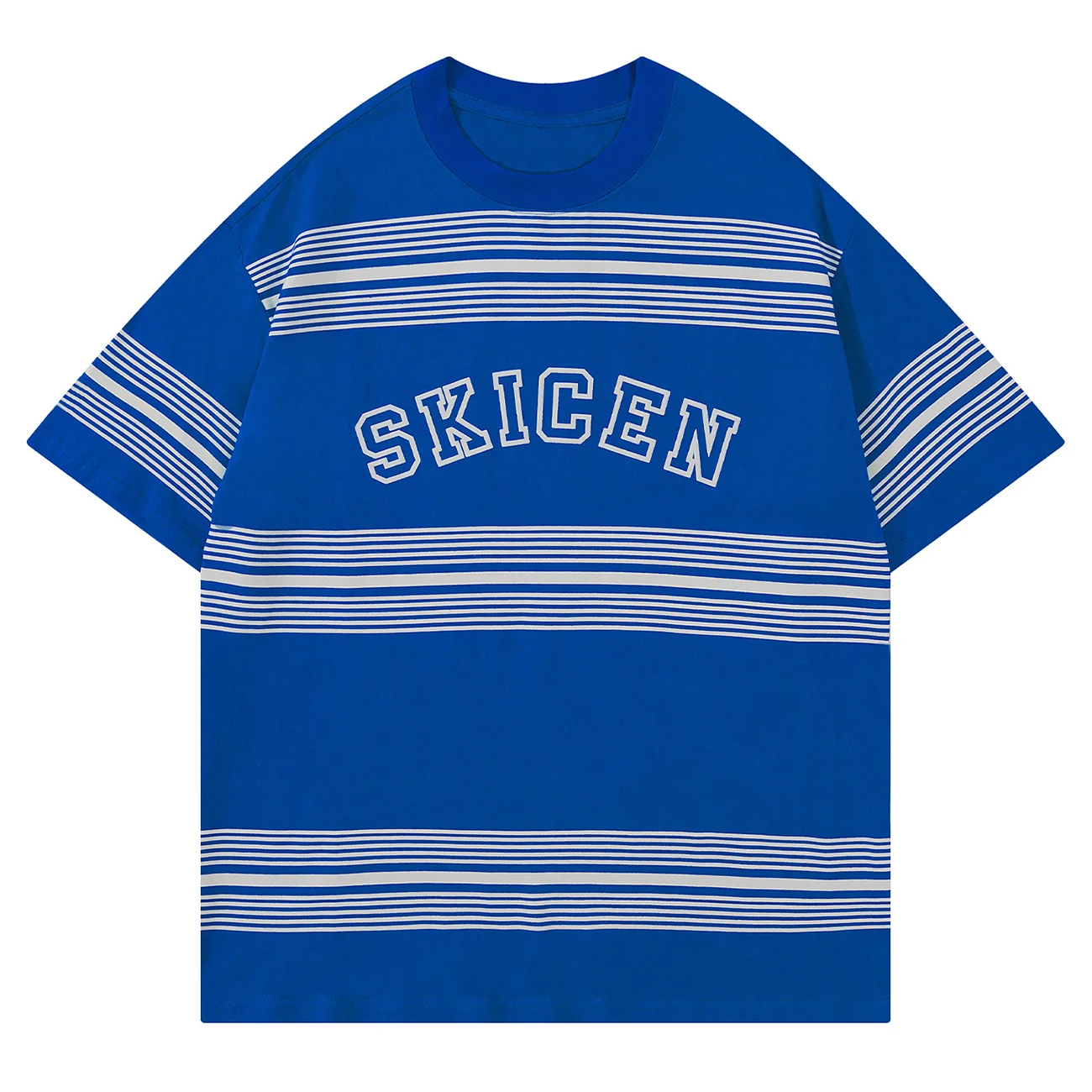 

LACIBLE Summer Tees Shirts Men Women Harajuku Hip Hop Basic Stripes Graphic T Shirts Streetwear Casual Cotton Loose Tee Tops