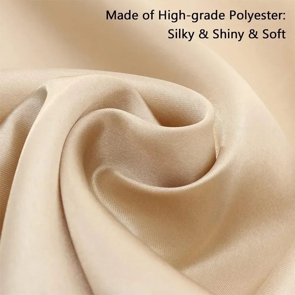 10/20pcs Satin Napkin 43cm*43cm Serving Table Decor Dinner Towel for Wedding Party Home Hotel Christmas decor Table Napkins satin napkins