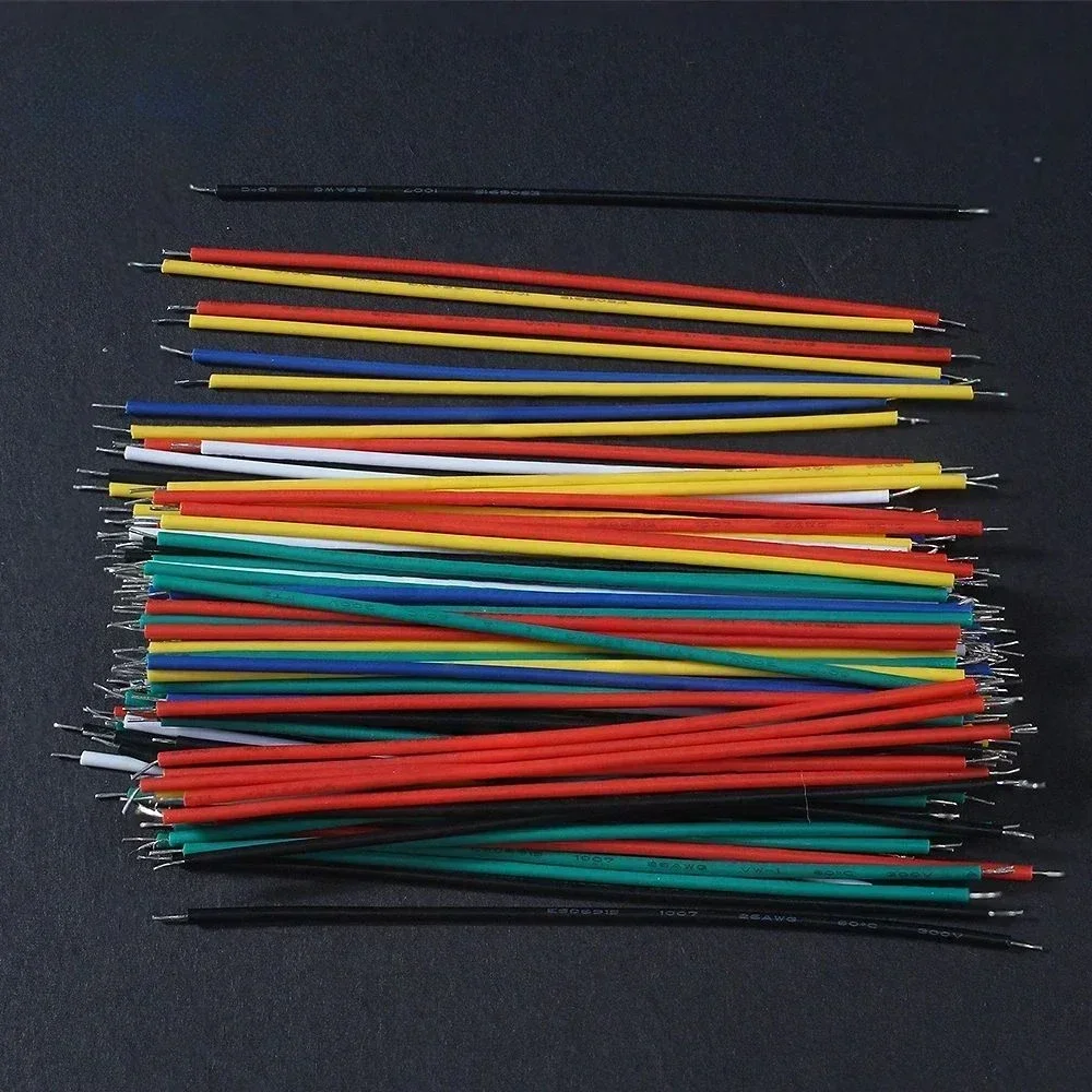 120PCS 6 Color Tin-Plated Breadboard PCB Solder Cable 24AWG / 26AWG Jumper Wire DIY Kit High-Quality Electronic Wires Diy Kits solder cable jumper wire kit