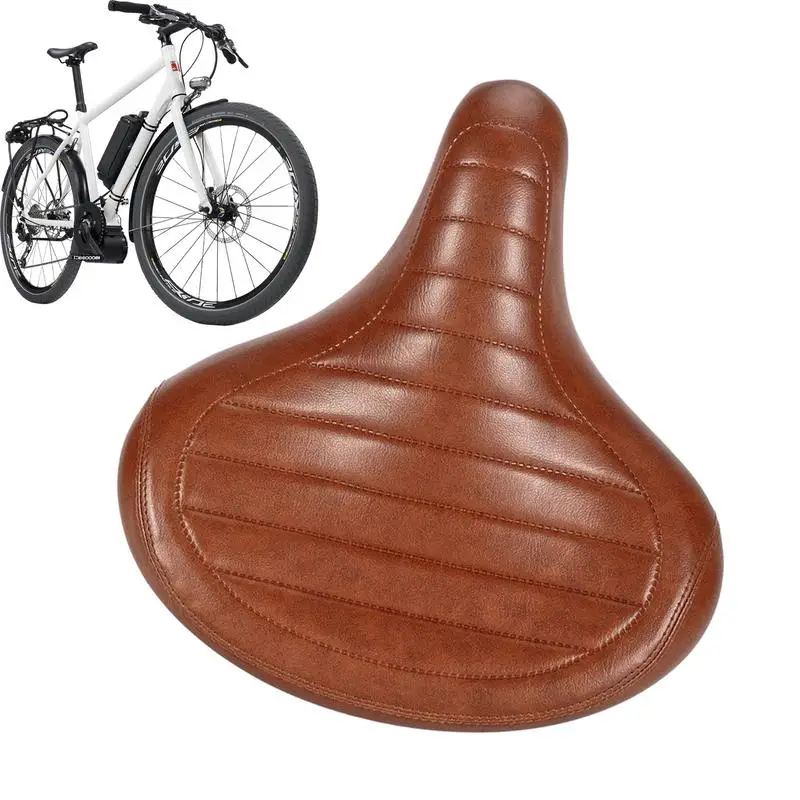 

Ретро Велосипедное Сиденье из искусственной кожи велосипедное седло Ретро сидения повседневные ездовые велосипеды Нескользящие седла для горных велосипедов Exectric велосипед