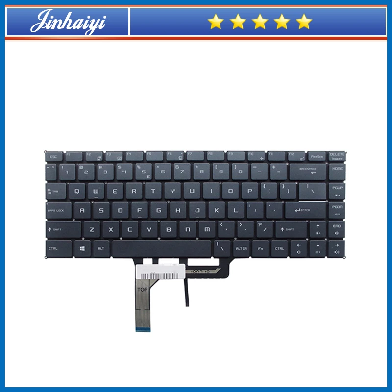 Teclado Azul Cinza para Msi Ps63 Modern 8sc 8rc Ms16s1 Ps42 Ms-14b2 Teclado Backlight Laptop