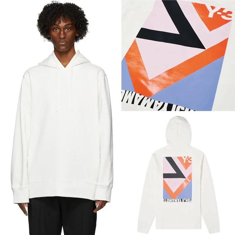 

Y-3 японский модный бренд новинка толстовка с капюшоном с длинным рукавом спортивная куртка из чистого хлопка Y3 Мужская толстовка промо
