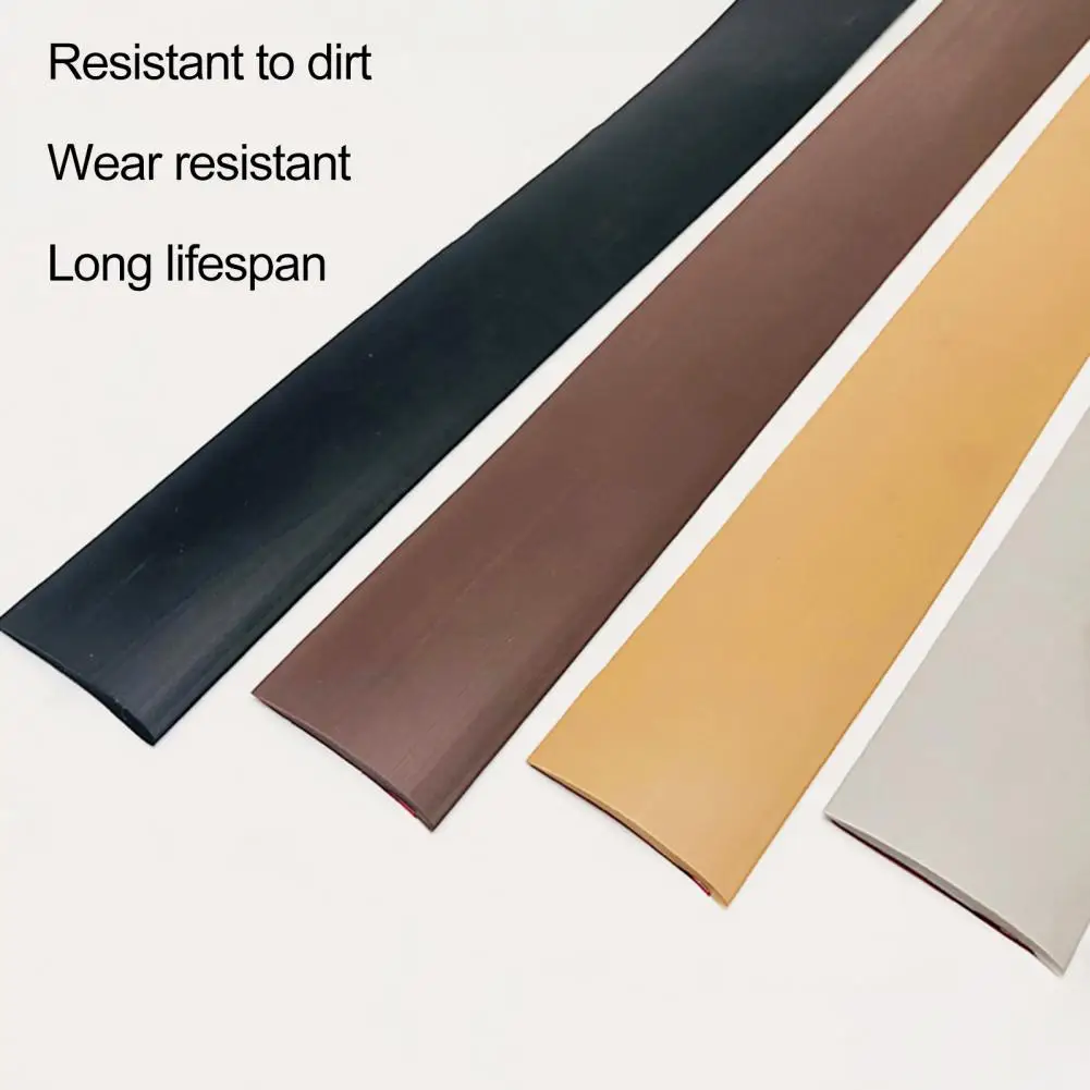 Floor Transition Strip Solid Color Floor Edging Strip Waterproof Sealing Carpet to Tile Floor Doorway Threshold Strip