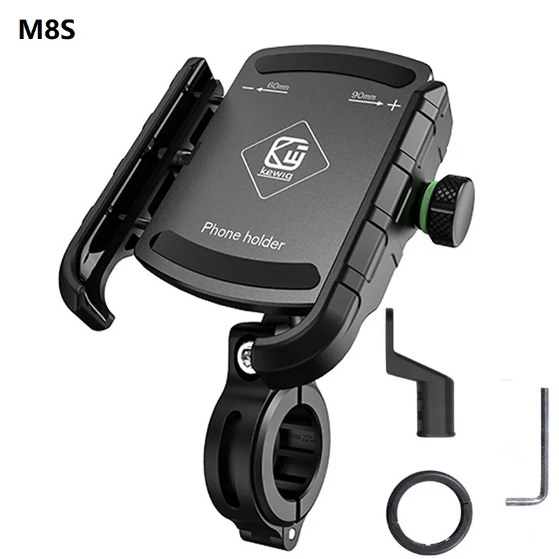 Universal Quick Lock Phone Mount with Durable Aluminum Handlebar Base for Motorcycles, Bikes, and Scooters