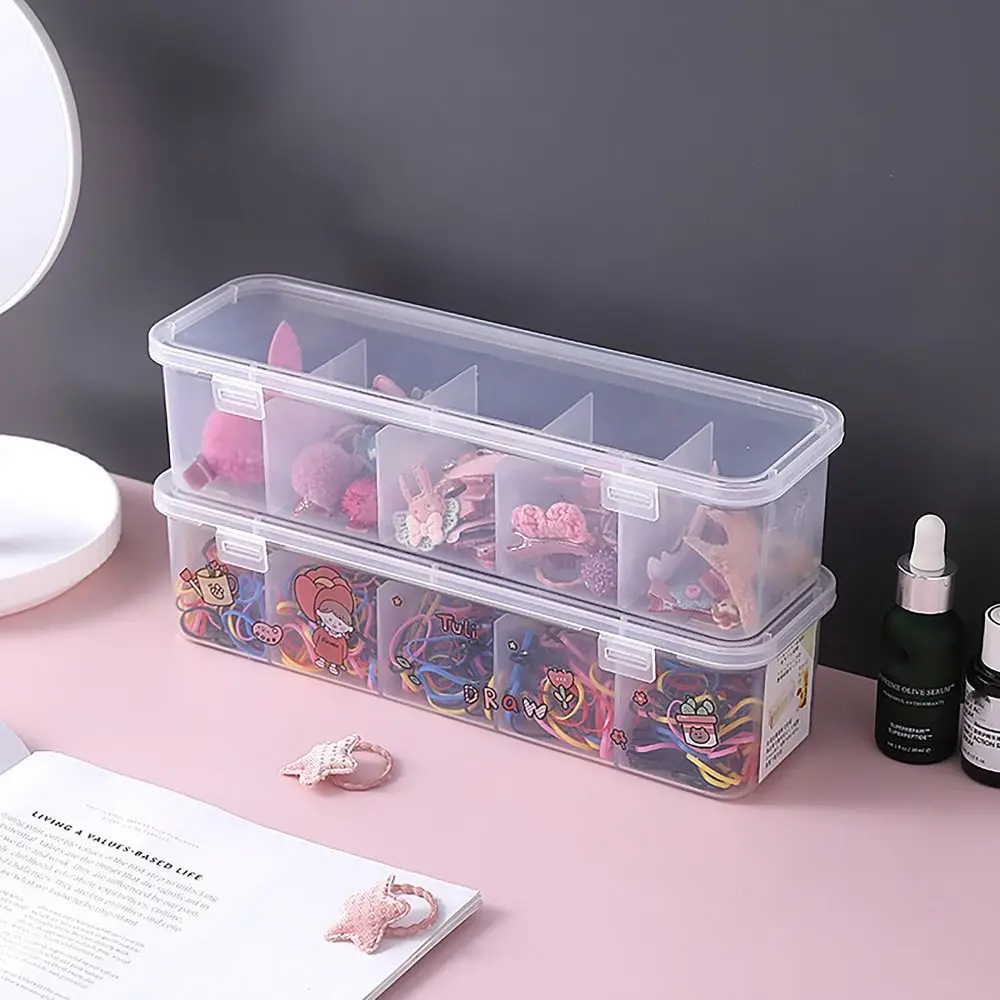 Transparent Data Cable Organizer Case Classification Dustproof Card Organizer with Lid Clutter Collection Box for Office Home 3